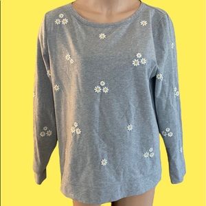 Talbots daisy sweatshirt